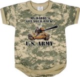 67056 Infant Army Digital Camo ''got Your Back'' One Piece Bodysuit (9-12 Months)