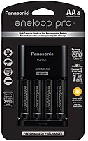 Panasonic Eneloop Pro K-kj17khca4a Charger With 4 X Aa Batteries