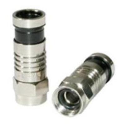 Cables To Go 41078 Compression F-type Connector With O-ring For Rg6 - Antenna Connector - F Connector - ( Rg-6 ) - Anodized ( Pack Of 50 )