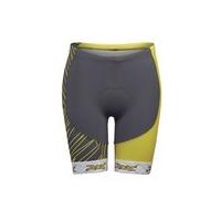 Zoot Performance Tri Team 8 Inch Shorts - Pewter/Yellow
