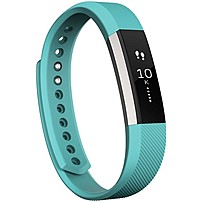 Fitbit Alta Smart Band - Wrist - Accelerometer - Calendar, Silent Alarm, Text Messaging - Sleep Quality, Calories Burned, Steps Taken, Distance Traveled - Bluetooth - Bluetooth 4.0 - 120 Hour - Teal - Elastomer Clasp, Stainless Steel - Health & Fitness, C Fb406tes