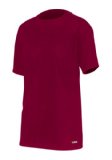 Ayg Boy's Tech Silk Short Sleeve Crew, X-Large, Cranberry