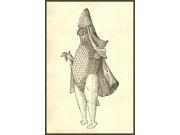 Monstrum Marinum Rudimenta Habitus Episcopi Referensscaled Sea Monster Wearing A Bishops Attire   Renaissance Woodcut Of A Monster  From The 1642 Book Monstroru