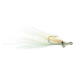 Umpqua Skinny Water Clouser Minnow Tan/White Fly Fishing Size 6 - 6 Pack
