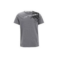 Animal Men's Linsdo Deluxe T-Shirt - Charcoal Marl