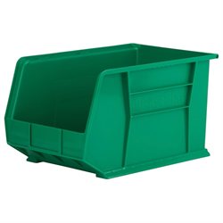 Akromils Home Indoor Mutlipurpose Plastic Stack Storage Hang Bin Green 6 Pack 18X 11X10