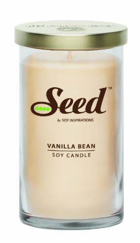 Soy Basics Seed Soy Candle, Vanilla Bean, 18.5-Ounce