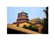 Posterazzi Pddas07mgl0064 Tower In The Pavilion Of Buddhist Fragrance Beijing China Poster Print By Miva Stock Danitadelimont - 30 X 20 In.