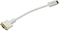 Monoprice 104850 Mini Dvi To Vga Adapter - White