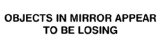 JDM Objects In Mirror Appear To Be Losing Decal, Decal Sticker Vinyl Car Home Truck Window Laptop