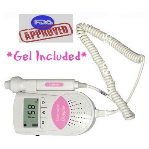 Sonoline B Fetal Heart Doppler, Backlight LCD FDA 3Mhz FDA CE Approved (Color: Pink)