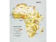 Africa Population Density Poster Print (18 X 24)
