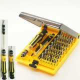 45 in 1 Professional Portable Opening Tool Compact Screwdriver Kit Set with Tweezers & Extension Shaft for Precise Repair or Maintenance Jk6089-A