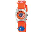 Activa Juniors Orange Dial Orange & Multicolor Cartoon Design Rubber