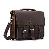 Saddleback Leather Co. Thin Front Pocket Leather Briefcase for Men Includes 100 Year Warranty