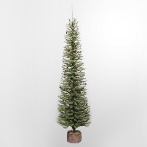 1 Tree - 24" Carmel Pine Tree 282 Tips Wood Base