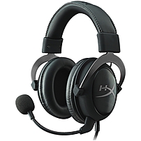 Kingston Hyperx Cloud Ii Headset - Gun Metal - Mini-phone - Wired - 60 Ohm - 15 Hz - 25 Khz - Over-the-head - Binaural - Circumaural - 3.28 Ft Cable - Condenser Microphone - Yes Khx-hscp-gm
