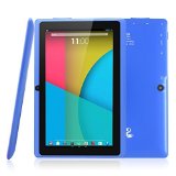 Dragon Touch® Y88X 7'' Quad Core Google Android 4.4 KitKat Tablet PC, Dual Camera, HD 1024x600 Multi-touch Screen, 8GB Nand Flash, Google Play & Zoodles Pre-load, 3D Game Supported (Advanced version of Y88)- Blue [By TabletExpress]