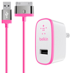 Belkin F8j141tt04-pnk Home Charger W/ 30 Pin Cable