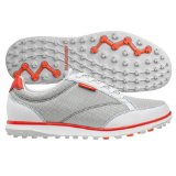 Ashworth 2014 Lady Cardiff ADC Golf Shoes Pebble-White-Dark Orange 9.5 Medium Cardiff ADC G54306