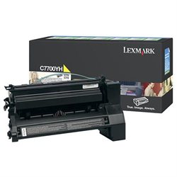 Lexmark Yellow High Yield Return Program Toner Cartridge - Laser - 10000 Page - Yellow