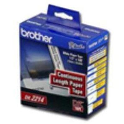 Brother Dk2214 Dk2214 - Paper Tape - Roll (0.5 In X 100 Ft) - For Ql 500  550  580n  710w  720n