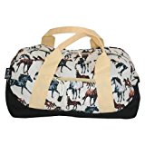 Wildkin Overnighter Duffel Bag, Features Moisture-Resistant Lining and Padded Shoulder Strap, Perfect for Sleepovers, Sports Practice, and Travel – Horse Dreams