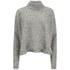 Designers Remix Women's Fino Turtle Neck Sweatshirt - Grey Melange