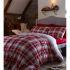 Catherine Lansfield Tartan Fitted Sheet - Red