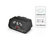 Super Mini Icar2 Vehicle Wi-fi Obd-ii Code Diagnostic Tool / Clearer - Black