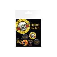 Guns N Roses Lyrics and Logos - Badge Pack