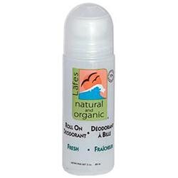 Lafes Natural Body Care 0755579 Natural and Organic Roll On Deodorant Fresh - 3 oz