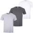 Varsity Team Players Men's T-Shirt 3 Pack - Charcoal/White/Grey - XXL
