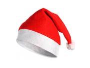 Christmas Cap Thick Ultra Soft Plush Santa Claus Holiday Fancy Dress Hat