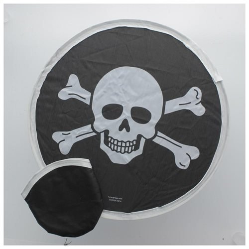 Nylon Pirate Folding Flyers In Pouch Lot of 12 Jolly Rogers Skull & Crossbones