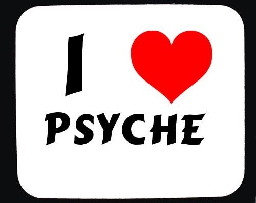 I Love Psyche custom mouse pad (first name/surname/nickname)