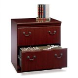 Bush Furniture Birmingham Executive 2 Drawer Lateral Wood File Cabinet in Harvest Cherry