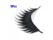 10 Pairs Long And Black Artificial Eyelashes