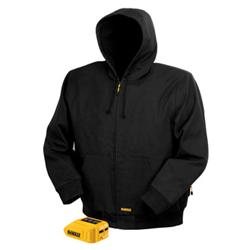 DEWALT DCHJ061B-L 12V/20V MAX Black Hooded Heated Jacket (Jacket and Adaptor Only) - Large