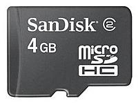 Sandisk Sdsdq-004g-a11m 4 Gb Microsdhc Card