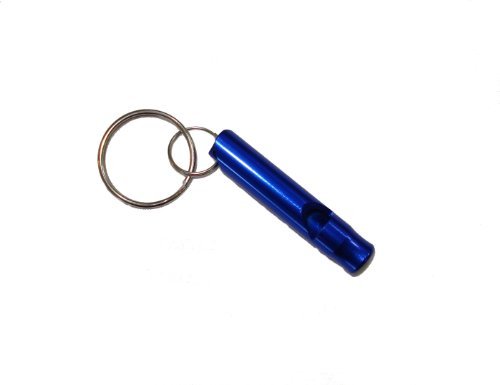 Small Blue Emergency Whistle / Survival Whistle Key Chain