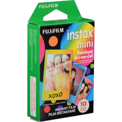 Fujifilm 16437401 Instax Mini Rainbow Instant Film - 10 Exposures