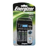 Energizer Smart Rechargeable Charger for AA/AAA Batteries, with 4 AA Batteries Included - 1400mAh