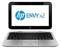 Hp Envy X2 C2k61ua 11-g010nr Notebook Pc - Intel Atom Z2760 1.8 Ghz Dual-core Processor - 2 Gb Lpddr2 Sdram - 64 Gb Solid State Drive - 11.6-inch Led Touchscreen Display - Windows 8 - Silver