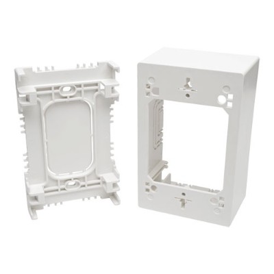 Tripplite N080-smb1-wh Single-gang Surface-mount Junction Box Wallplate White