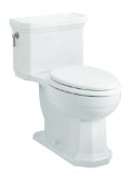 KOHLER K-3324-0 Kathryn Comfort Height Elongated One-Piece Toilet, White