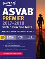 Asvab Premier 2017-2018 With 6 Practice Tests: Online   Book   Videos