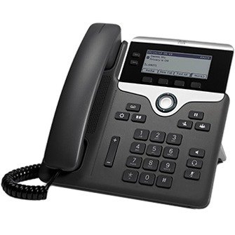 Cisco 7821 IP Phone - Cable - Wall Mountable - 2 x Total Line - VoIP - Caller ID - SpeakerphoneUser Connect License - 2 x Network (RJ-45) - PoE Ports - Monochrome