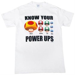 Nintendo Mushrooms Know Your Power Ups Men's T-Shirt