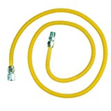 BrassCraft CSSD54-72 P 1/2-Inch FIP x 1/2-Inch MIP x 72-Inch ProCoat Gas Appliance Connector with  1/2-Inch OD